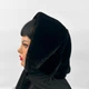 Хустка з екохутра BARS, One size, чорний - зображення 2