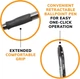 Набор шариковых ручек 36 шт. автоматических BIC Atlantis Velocity Glide Bold 1,6 мм Черная (VLGB361-BLK) - изображение 2
