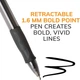 Набор шариковых ручек 36 шт. автоматических BIC Atlantis Velocity Glide Bold 1,6 мм Черная (VLGB361-BLK) - изображение 3