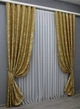 Комплект готових штор VR-Textil Жакард № 1532ш Золотистий 150х270 см 2 шт (33-0405) - зображення 3
