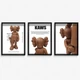Серия постеров в рамке KAWS wood А4 - изображение 1