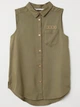 Рубашка- безрукавка H&M 0641005 170 cm (59433170cm) Зеленый - изображение 1