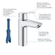 Змішувач для раковини GROHE QuickFix Start M-Size 23746002 з донним клапаном - зображення 4