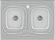 Мийка кухонна KRONER (KRP) Satin-6080Z D0.8T180 - зображення 1