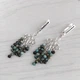 Сережки Hand Made з підвісками з намистин натуральної африканської бірюзи - зображення 1