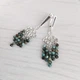 Сережки Hand Made з підвісками з намистин натуральної африканської бірюзи - зображення 3