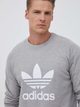 Bluza bez kaptura męska oversize Adidas Adicolor Classics Trefoil Crewneck IM4501 S Szara (4066761539940) - obraz 4