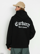 Bluza męska z kapturem oversize Carhartt WIP Hooded Onyx Script Sweat "Black" I032865-0D2XX L Czarna (4064958855927) - obraz 2