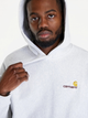 Худі чоловіче Carhartt WIP Hooded American Script I028279-482XX XL Сіре (4064958113614) - зображення 3