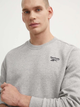 Світшот на флісі утеплений чоловічий Reebok Identity Small Logo Fleece Crew 100202866 2XL Сірий (1200143505458) - зображення 4