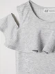 Платье с блестящими звездами H&M 0647400 170 cm (59471170cm) Серый - изображение 2