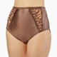 Труси-сліпи жіночі з мікрофібри та мережива великих розмірів Felisiya Lingerie Коричневий 271-477 4XL - зображення 1