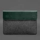 Чехол-конверт с клапаном для MacBook 13, кожа и эко-фетр, зеленый(BB_30004173) - изображение 5
