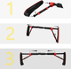 Турнік розсувний Cornix Elite 65-90 см Black/Red (XR-0289) - зображення 5
