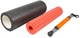 Массажный ролик-валик для МФР и йоги 3 в 1 EasyFit Foam Roller 45х15 см роллер-массажер для спины, ног, рук и шеи EF-0271 Сірий з помаранчевим (56001086) - изображение 1