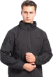 Куртка водонепроницаемая SOFTSHELL с флисом Solve Black KT6000801 размер M - изображение 2