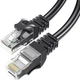 Патч-корд Essager TopSpeed Cable Ethernet Cat6 RJ45 Round Cable 2 м Черный (EXCWXY-JSA01) - изображение 1