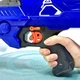 Автомат игрушечный на батарейке Игровой Бластер стреляет мягкими шариками 56см Синий (ZC7109) - изображение 3
