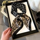 Хустка бандана шарф пов'язка на шию сумку голову Honey Fashion Accessories чорний (12-236) - изображение 1