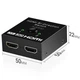 HDMI разветвитель двунаправленный Bi-Direction Switch на 2 порта 4К 60Hz | переключатель + коммутатор 2 в 1 | Black - изображение 5