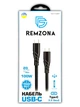 Кабель Remzona USB-C to USB-C 3.2 Gen2 100W 5A QC4.0 PD3.0 20Gbps 4K@60Hz 1m CCC1-03BK Black - изображение 4