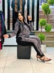 Женский спортивный костюм в белом серебре VEDIKA SILVER, Турция, 54 Серебристый - изображение 10
