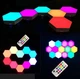 Модульный настенный RGB Remote Tape Lamp светильник соты сенсорный 6шт в комплекте + пульт - изображение 3
