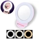 Світлодіодне селфі кільце Selfie Ring Light 12 см із дзеркалом (на акумуляторі) - зображення 1