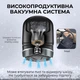 Электрическая пемза для ног пилка для пяток для педикюра с вакуумным пылесосом и LCD дисплеем DKWAY P334i черная + подарок 3 насадки - изображение 3