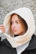 Жіноча тепла шапка капор на флісі Bonnet (8049427) - зображення 2