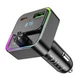 Автомобильный FM-трансмиттер ресивер HOCO E81 Fantasy PD30W+QC3.0 car BT FM transmitter Black (6942007612296) - изображение 3
