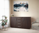 Комод с дверцами Tobi Sho Keelin ST-0004 на 4 ящика для гостиной, 1500х820х520 мм Венге - изображение 1