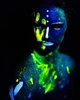 Краска для лица и тела Poetry Shadow синяя флуоресцентная на водной основе 30 г Аквагрим синий 22 - изображение 5