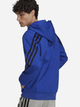 Bluza Adidas M Fi 3S Fz H39781 S Niebieska (4064047286601) - obraz 2