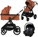 Универсальная коляска 3 в 1 Lionelo Layla Brown Rust (LO-LAYLA 3IN1 BROWN RUST) - изображение 1