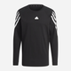 Bluza bez kaptura męska Adidas M Fi 3S Ls IC3755 XL Czarna (4066752425061) - obraz 6