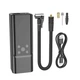Авто насос Hoco ZP7 Maddy (TypeC in/5000mAh/10.3 бар/Фонарик) Black - изображение 3