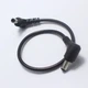 Кабель DC M to M 30cm кутові коннектори (90 градусів) 5.5x2.1mm black | Для роутера, ONU, GPON, терміналу, конвертера, камери - зображення 1