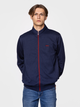 Bluza męska rozpinana streetwear z kołnierzykiem Lee Cooper Enzo-4233 L Granatowa (5904347393816) - obraz 1