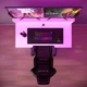 Стол компьютерный игровой Майнкрафт Люкс с подсветкой RGB Белый с оранжевой кромкой L=1600мм (арт.SKRZ1000-119) - изображение 4