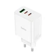 Зарядное устройство HOCO C126A Pure power PD40W 2xType-C+USB 2C1A charger White (6931474798725) - изображение 2