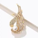 Брошка Анна Ясеницька "Pearls", золотиста, 6х3 см - зображення 1
