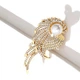 Брошка Анна Ясеницька "Pearls", золотиста, 6х3 см - зображення 2