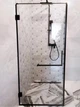 Душевая кабина SPLENKO 700 x 700 х 2000 мм в черном профиле лофт Clara Loft распашная дверь - изображение 6