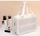 Водонепроницаемая розовая косметичка Washbag, органайзер для косметики 30*10*21 см - изображение 5