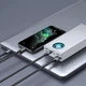 Портативная батарея Павербанк для ноутбука Baseus Amblight 30000 mAh 65W 6A с технологией QC3.0+PD3.0 Power Bank (PPLG-A02) White - изображение 2