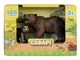 Набор фигурок Сафари. Бурый медведь и медвежонок, Kids Team, Q9899-A37_2 - изображение 2