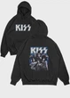 Чоловіче худі MODNO з рок принтом "KISS" XXL Чорний (HD004-004-2-155-FB-BL-M) - зображення 1
