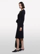 Платье миди осеннее женское Sisley 4NQXLV066-100 L Черное (8056256540243) - изображение 3
