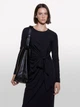 Платье миди осеннее женское Sisley 4NQXLV066-100 L Черное (8056256540243) - изображение 4